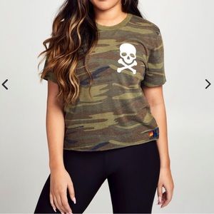 Aviator Nation Camo Boyfriend Tee Size S